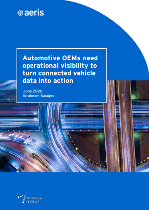 Report: Automotive OEMs need operational visibility to turn connected vehicle data into action